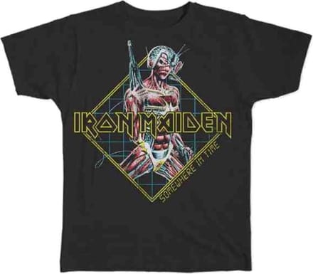 Iron Maiden - Somewhere In Time Diamond Heren T-shirt - M - Zwart