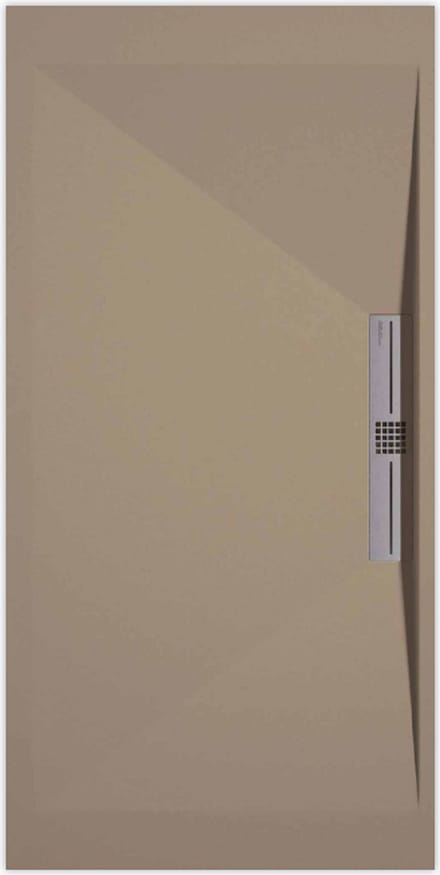 Sanifun douchebak Stone Side Moka Smooth 1300 x 900 S
