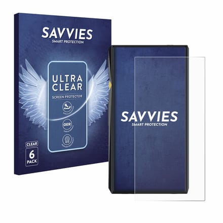 Savvies - Screenprotector voor FiiO M11 Pro - Folie Beschermfolie transparant 6 Stuks