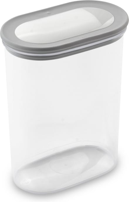 Curver Dry Grand Chef – Stapelbare Voorraadbus met deksel – 1600 ml – Transparant/Grijs