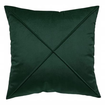 Decoratieve kussensloop fluweel flesgroen 45x45 cm