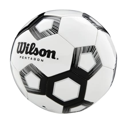 Wilson WTE8527XB Pentagon Voetbal (Wit/zwart)