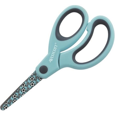Westcott kinderschaar - Softgrip Junior - 13 cm - ronde punt - blauw - AC-E21561