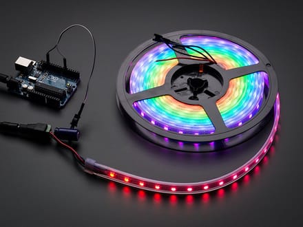 NeoPixel RGB strip 60LEDs/1m wit van Adafruit 2541