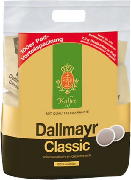 Dallmayr Classic Megazak Koffiepads - 100 stuks