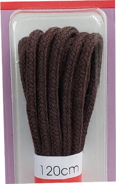 Ronilux Veter - Donker Bruin - Dun Rond - Lengte 120 cm - Dikte 2,5 mm - Schoenveter