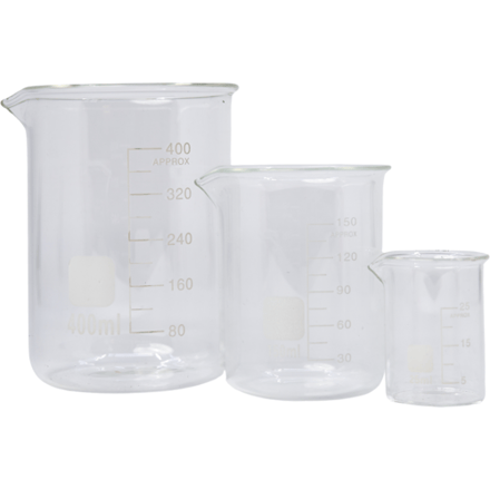 Natural Heroes Maatbeker (Hittebestendig Glas) - Set van 3 (25 + 150 + 400 ml)