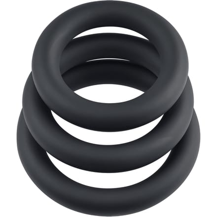 Selopa - Cockring - Penisring - set van 3 - Zwart