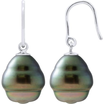 Oorbellen haak Knik Tahitian Pearls Ringed 10-11 mm 925