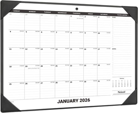 Groot Bureaukalender en Bureaubeschermer Set 2023-2024 (Juli t/m December) - Organiseren en Plannen