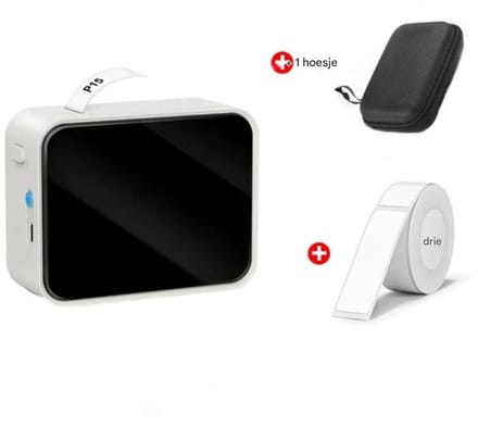 GELLDG Labelprinter - P15 Bluetooth-labelprinter - Zelfklevend - Oplaadbare labelprinter - Compatibel met iOS en Android - Geschikt voor thuis, school en kantoor - Wit