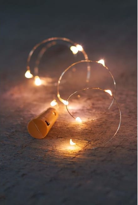 Lampen - Flessendop 10led Warm Wit Inclusief Knoopcelbatterij 3x Lr44