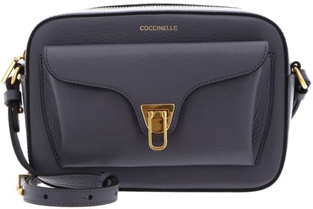 COCCINELLE Leren schoudertas Beat Soft Camera Bag Stove blauwgrijs