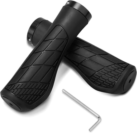 Fietshandgrepen - Stuurgrepen - Comfortabel Fietsen - Ergonomisch Ontwerp - 22 mm - Zwart