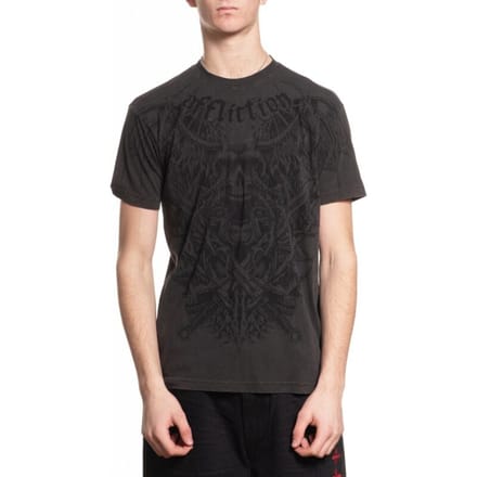 Affliction T-shirt - Tortured S/S Tee - XL - voor Mannen - zwart