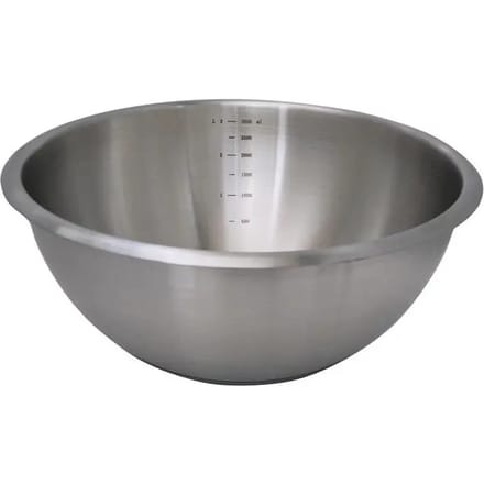 Roestvrijstalen halfbolvormige wastafel De Buyer 24 cm