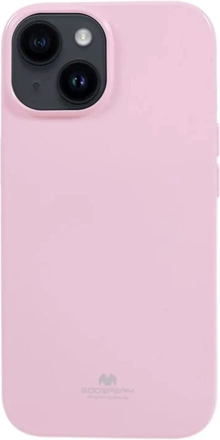 Goospery - iPhone 15 Plus - Backcover hoesje Jelly - Roze