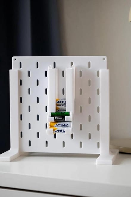 Batterijhouder - Batterij accessoire - Batterijen opbergen - Universeel compatibel - Voor AA en AAA - Wit