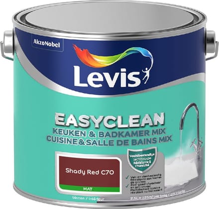 Levis - Easyclean Keuken & Badkamer Mix - Shady Red C70 - Mengverf - 2,5 L