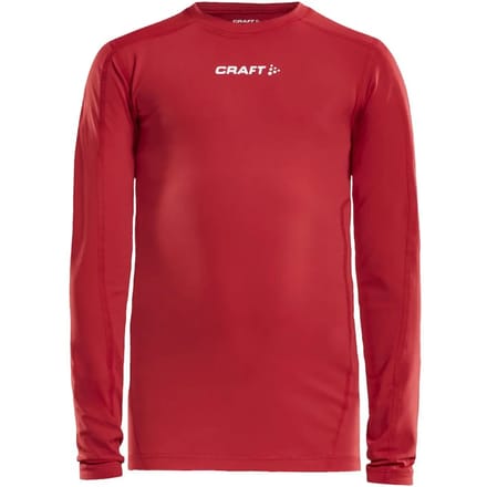 Craft Pro Control Compression Shirt Lange Mouw Kinderen - Rood | Maat: 146/152