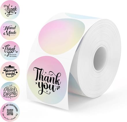 Solidchoice - Zelfklevende Cirkel Thermische Stickers voor Bedrijven