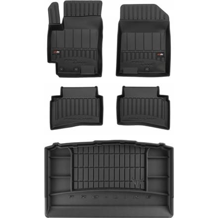 FROGUM Proline – Automatten Set + Kofferbakmat – Geurloos TPE – KIA Stonic (vanaf 2017)