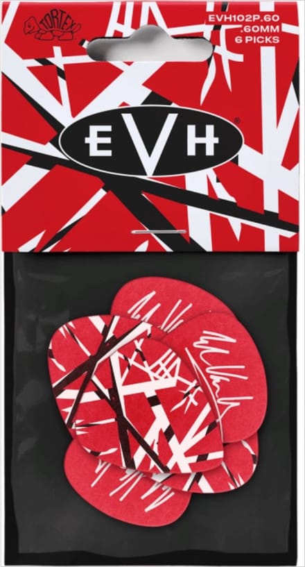 Jim Dunlop EVH Frankenstein - Plectrums - Tortex - 0,60 mm - Player's Pack 6 Stuks