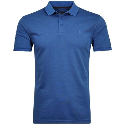 Ragman Uni Polo Light Cotton Mix Blue Melange / male