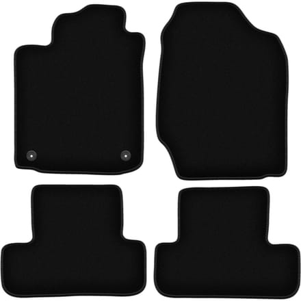 BASIC zwarte veloursmatten voor: Toyota Corolla Verso I minivan (2001-2004)