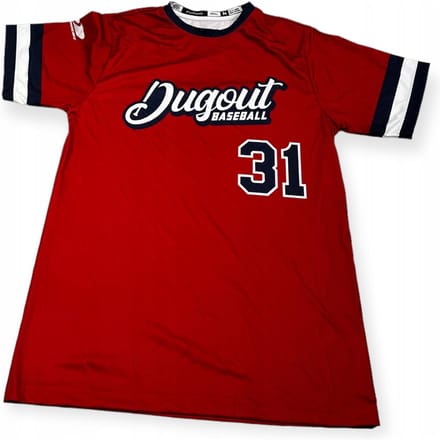 Bluzka męska na krótki rękaw CHAMPRO DUGOUT BASEBALL 31 M brown