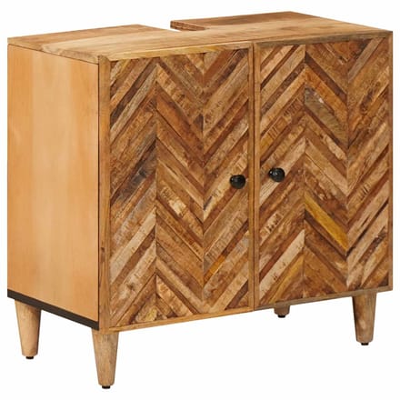 vidaXL - Wastafelkast - Bruin - 62 - x - 33 - x - 58 - cm - Massief - Mango - Hout