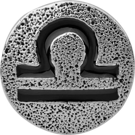 Quiges - Dames Click Button Drukknoop 18mm Horoscoop Weegschaal - EBCM268