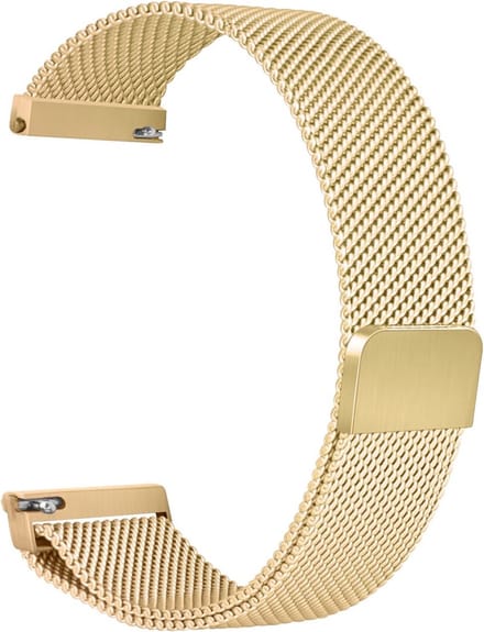 Milanese RVS Bandje - Geschikt voor Amazfit Active 2 Round / Active 2 Square / T-rex 3 Pro 44mm - Goud