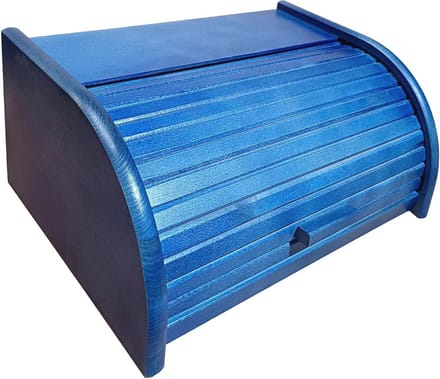 Houten broodtrommel met roldeur of drop-down-deur voor optimale broodbewaring