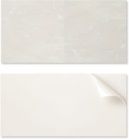 Zelfklevend vinylpaneel met print, 100x50 cm, marmerpatroon met nerven.