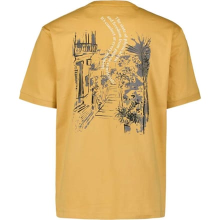 No Excess T-shirt crewneck melange placed pri yellow