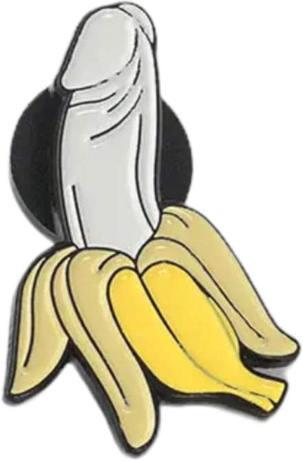 Ondeugende Bananen Pin – Grappige Button – Speels en Sexy Speldje