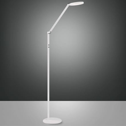 Fabas Luce LED vloerlamp Regina, 1-lamp, wit
