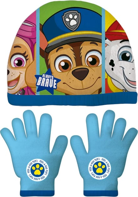 Nickelodeon Winterset Paw Patrol Jongens Katoen Blauw 2-delig One-size