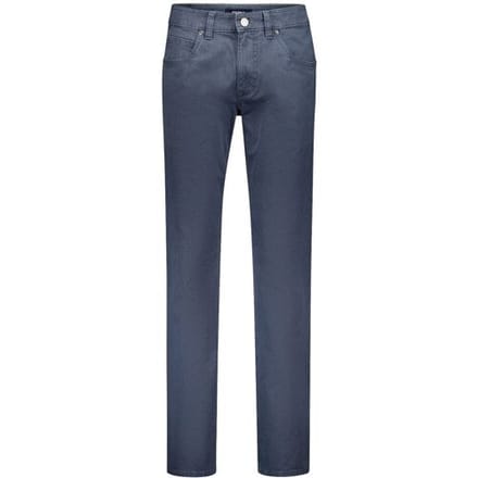 Gardeur Broek Bill Everyday Fine Patterned Cotton Soft Touch Comfort Stretch Midden Blauw / male
