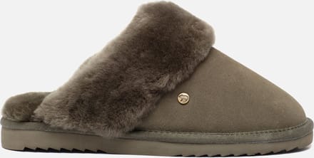 Warmbat Flurry Pantoffels groen Suede - Dames - Maat 44