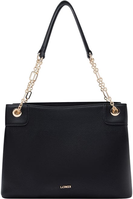 L.CREDI Petrona Shopper Tas 37 cm - 11 L - schwarz