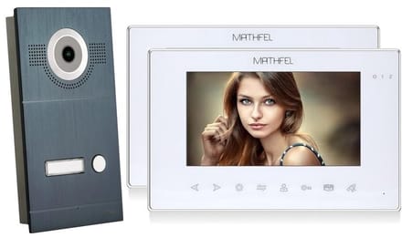 Video Deurintercom met Visuele Monitor en Groothoekcamera 170°
