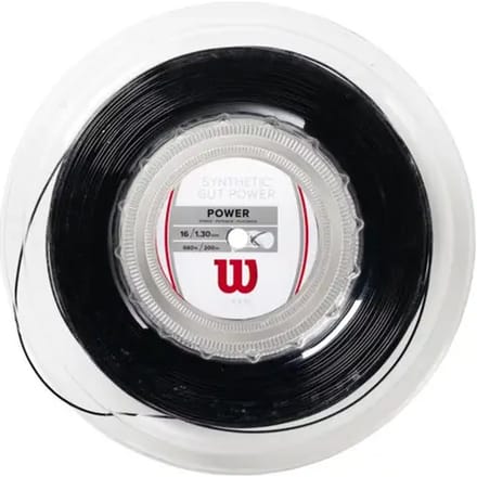 Wilson SYNTHETIC GUT POWER 16 BK 200M REEL Snaren