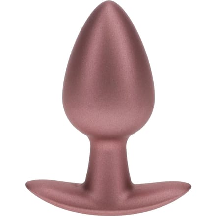 Ouch! Gladde Siliconen Buttplug 3.4 cm - Rose Goud