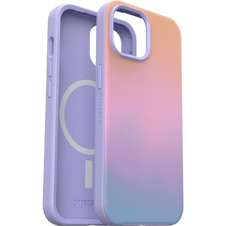 OtterBox Symmetry Clear Backcover MagSafe voor de Apple iPhone 17e / 16e / 15 / 14 / 13 - Paars