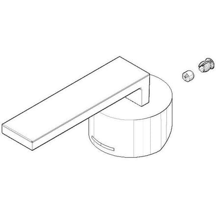 Dornbracht replacement handle 3 x 4 x 9.5 cm 90207804000-00