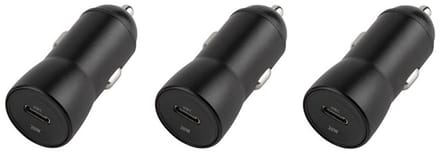 3 stuks OneOne auto snellader USB C. 20W lader. Autolader adapter past op Apple iPhone 5, iPhone 5c, iPhone 5s, iPhone 6, iPhone 6 Plus, iPhone 6s, iPhone 7, iPhone 7 Plus, iPhone 8, iPhone 8 Plus