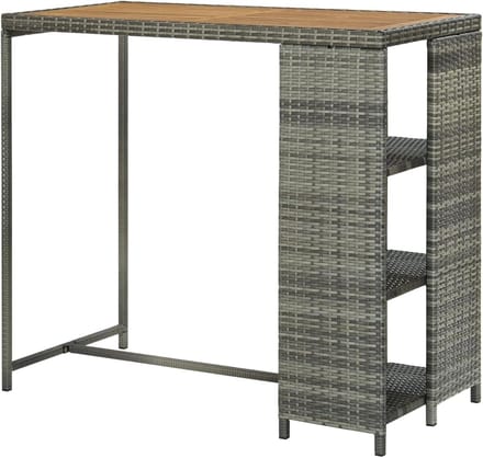 Bartafel met rek - Statafel Bistrotafel - Buiten Borrelen - Opbergrek met 3 planken
