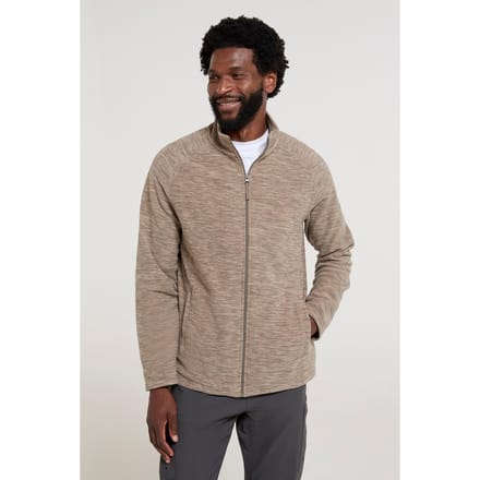 Mountain Warehouse Heren Snowdon II Full Zip Fleecejack (Lichtbruin)